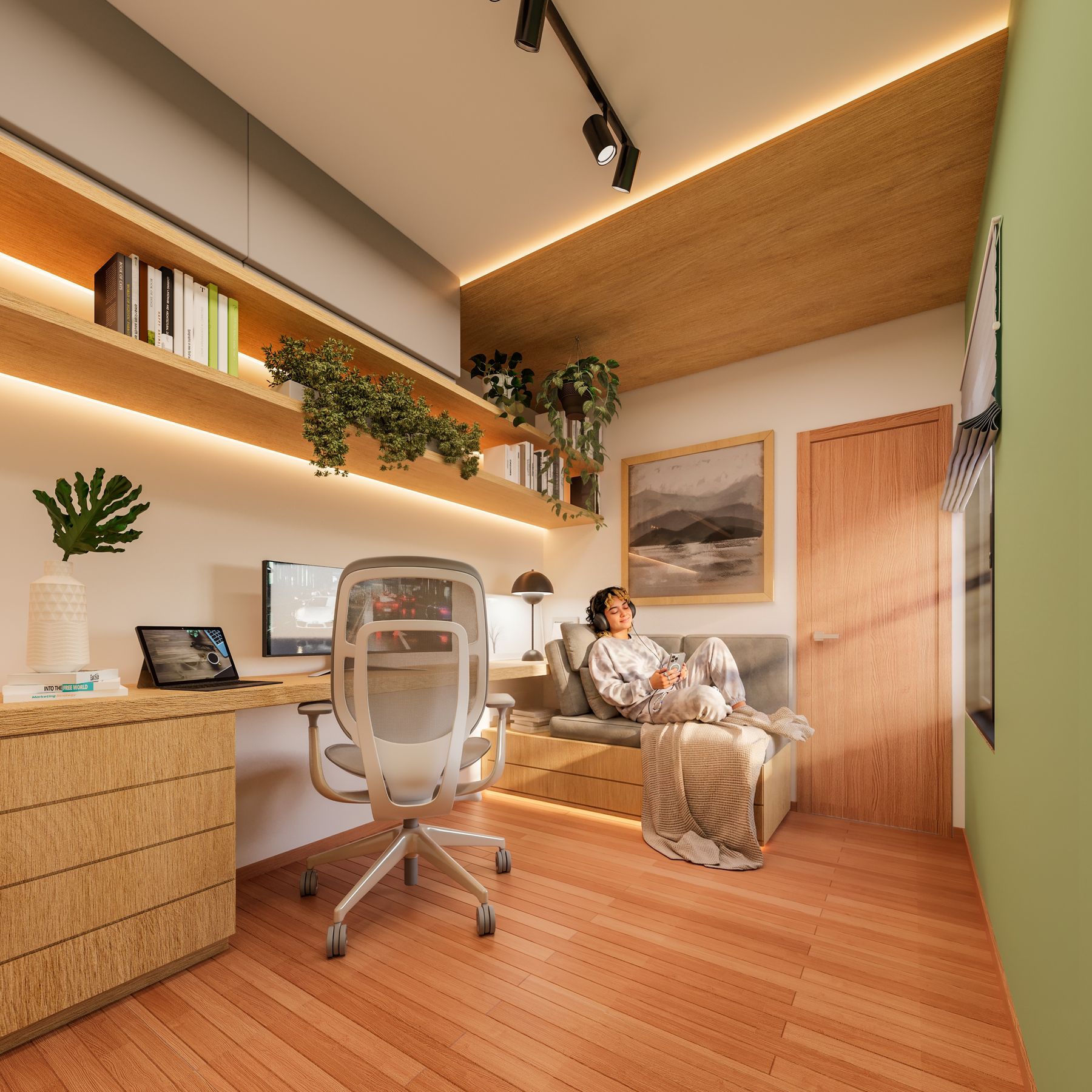 Imagem 3D de empreendimento MCMV pela Icônico Studio