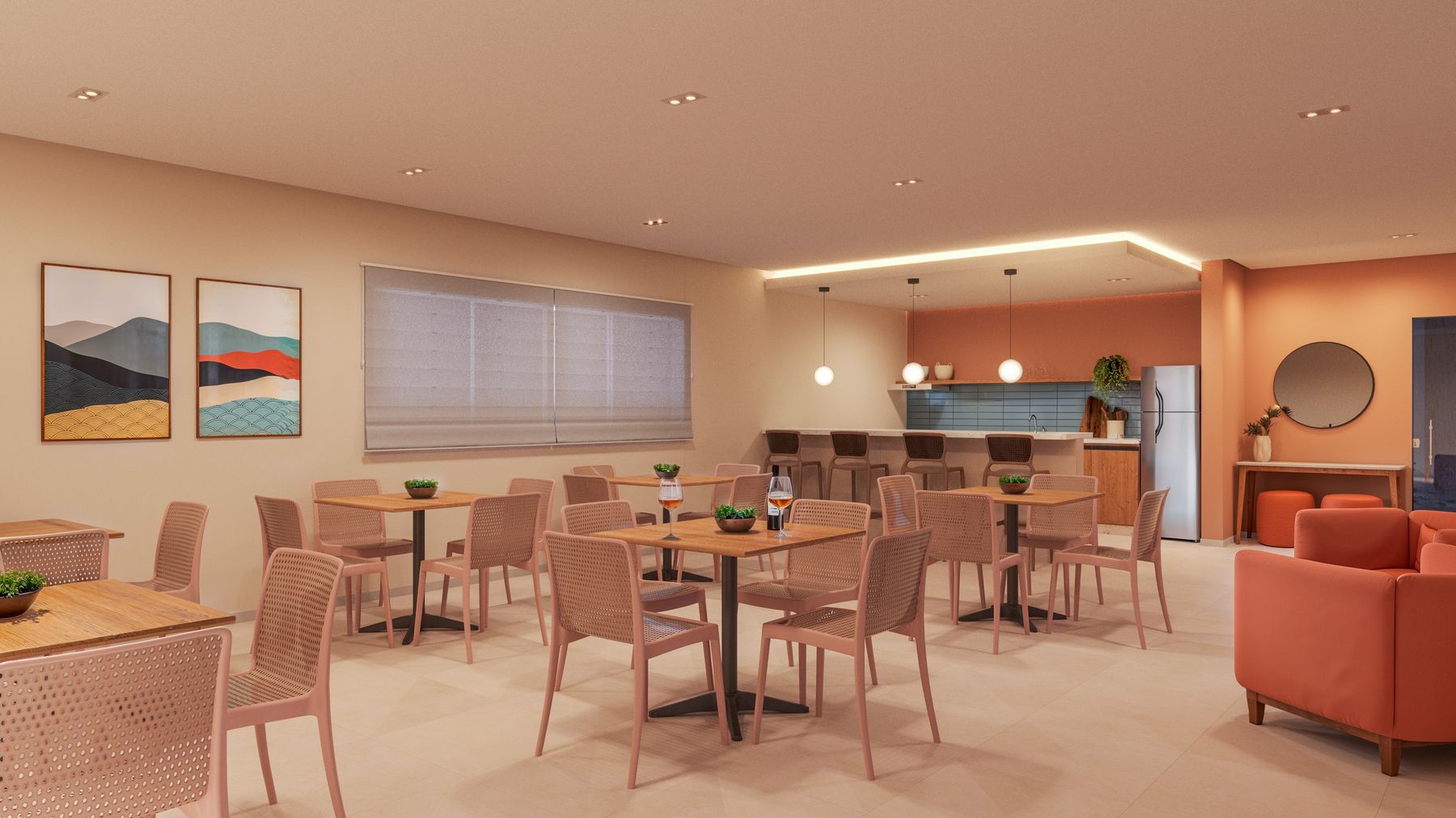 Imagem 3D de empreendimento MCMV pela Icônico Studio